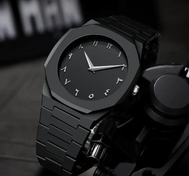 Black Aura Arabic Watch